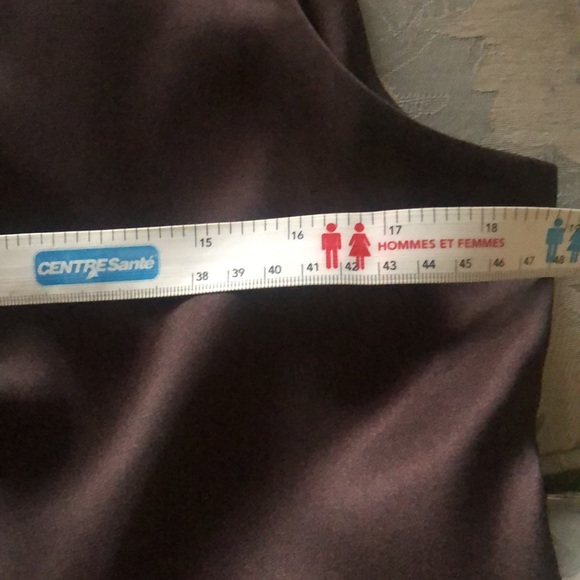 Dress tank/cami with floral vee veckline Frank Lyman in rich brown - Picture 11 of 12